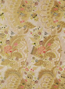 金锦缎，法国，18 世纪初 作者 不明
