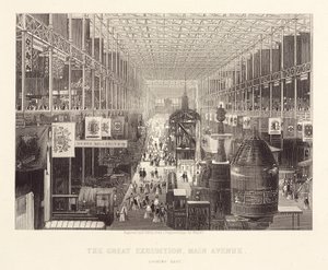 1851年大展览会 "大展览会，主干道向东看 作者 不明