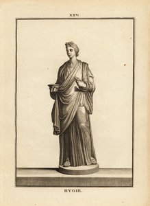 希吉娅（Hygieia），希腊和罗马的健康和清洁女神，药神阿斯克勒庇俄斯的女儿 作者 不明