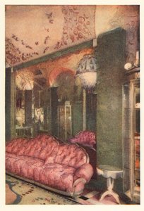 1928 年巴黎和平街 Richard Hudnut 商店的内部（印刷品） 作者 未知艺术家