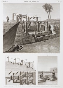 灌溉 两个灌溉系统，埃及，c 1798 作者 不明