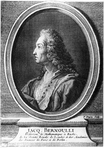 Jacques Bernoulli，瑞士数学家，约1700年 作者 不明