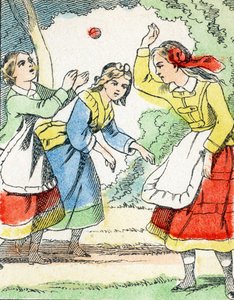 游戏：La pelota - Child Entertainment Alphabet c.1890（石版画） 作者 不明