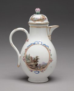 迈森瓷器厂制造的带盖水罐，1774-1814年 作者 不明