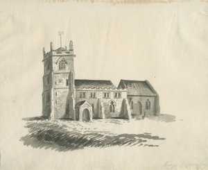 国王布罗姆利教堂：棕褐色绘画，nd [c 1770] 作者 不明
