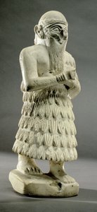 Lamgi-Mari，马里国王，幼发拉底河中游，早期王朝，公元前 3000 年（大理石） 作者 不明