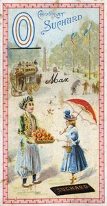 字母 O：综合、奥斯曼、雨伞、奥里弗莱姆、橙色、方尖碑、熊。 20 世纪初，由 Chocolat Suchard 编辑的字母雕刻。 24 幅彩色石版画，代表要在图像中发现的地点、人物和物体。 迪 作者 不明