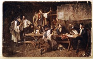 文学作品。匈牙利诗人佩托菲，约 1848 年 明信片，匈牙利，约 1900 年（明信片） 作者 未知艺术家