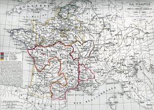 查理六世时期的法国地图 作者 未知艺术家