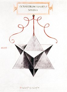 数学绘图达芬奇的八面体 作者 不明