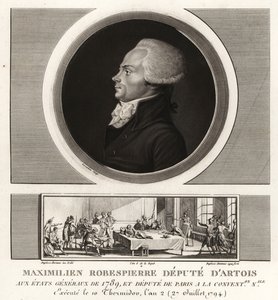 Maximilien Robespierre, Deputy of Artois, executed 1794 作者 不明