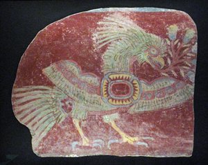 寓言格查尔的壁画片段，早期古典时期，公元200–600年 作者 不明
