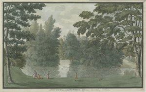 Needwood-Brickley Lodge：水彩画，1786年 作者 不明