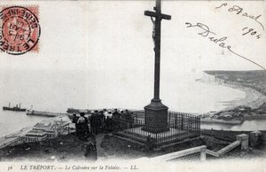 诺曼底，滨海塞纳河（76），特雷波：悬崖上的髑髅地 - 明信片日期为1904年 作者 不明