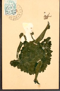 老明信片/法国康康/美好时代的女人 作者 未知艺术家