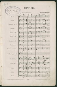帕格尼尼第一小提琴协奏曲，作品 6 作者 未知艺术家