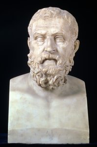 Portrait bust of Solon (c.640-559 BC), copy of Greek 4th century BC original (marble) 作者 不明