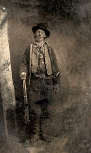 比利-基德肖像，萨姆纳堡。1879 年（照片） 作者 Juste Lisch