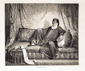 Portrait of Mehemet Ali (1769-1849) Vice King of Egypt Illustration from the Atlas of Egypt 作者 不明