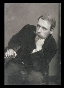 Frederick Hollyer (1837-1933) 1886 年拍摄的 Walter Crane (1845-1915) 肖像照片（黑白照片） 作者 不明