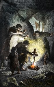 史前史：火的发现 作者 未知艺术家