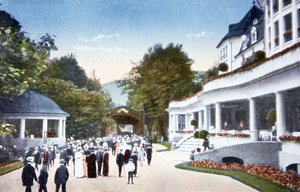 克劳兹巴德的镭浴，约 1910 年（明信片） 作者 未知艺术家
