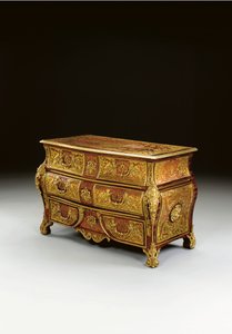 Regence Boulle镶嵌式抽屉柜，18至19世纪 作者 不明