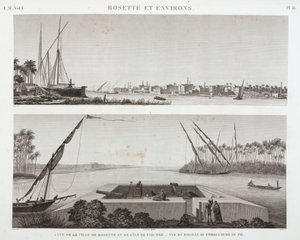 Rosetta and the mouth of the Nile, Egypt, c 1798 作者 不明