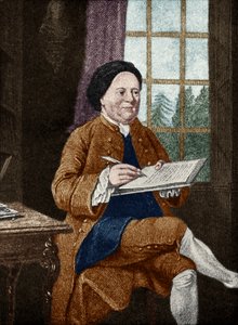 塞缪尔-理查森，画像。英国作家，1689年8月19日-1761年7月4日。 作者：梅森-张伯伦 作者 不明