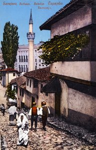 萨拉热窝，20 世纪初波斯尼亚和黑塞哥维那的首都（明信片） 作者 未知艺术家