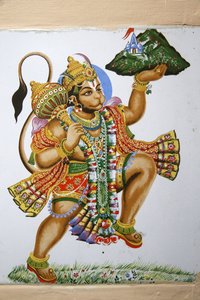 莱斯特的Shree Hindu寺庙。哈努曼。英国 作者 不明