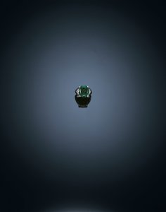 单石戒指（铝铁矿和铂金）（另请参阅1762468） 作者 不明