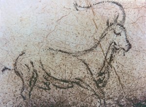 西班牙保姆羊，旧石器时代，约公元前 40000-12000 年（岩画） 作者 未知艺术家