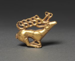 鹿角斑块，公元前400-300年 作者 不明