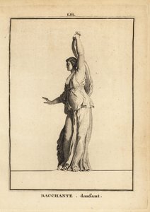 跳舞的 Bacchante 雕像，罗马酒神 Bacchus 的追随者 作者 不明