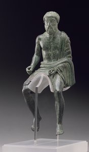 骑手雕像，伊特鲁里亚人，公元前5世纪末（青铜）。 作者 不明
