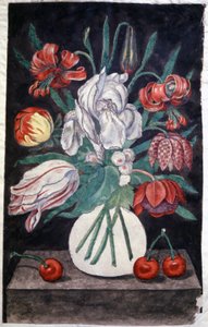 静物，约 1920 年（水彩画） 作者 未知艺术家