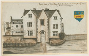 Streethay Hall：水彩画，1786年 作者 不明