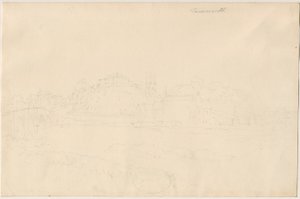 塔姆沃思城堡（Tamworth Castle）：铅笔素描，nd [19分] 作者 不明