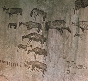 坦桑尼亚，多多马地区，岩画