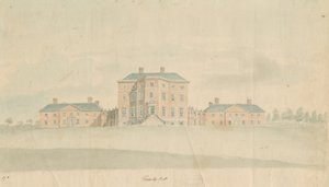Teddesley Hall：水彩画，nd [18世纪末] 作者 不明