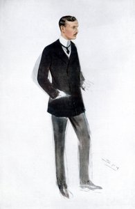 已故的查尔斯·斯图尔特·劳斯 (Charles Stewart Rolls)，英国汽车制造商 作者 不明