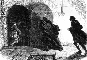 鲁埃里侯爵被国民卫队吓了一跳，约 1844 年（插图） 作者 未知艺术家