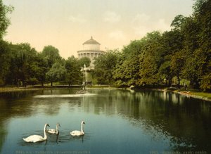 萨克森花园，俄罗斯华沙（即波兰华沙），约 1890-1900 年 作者 未知艺术家