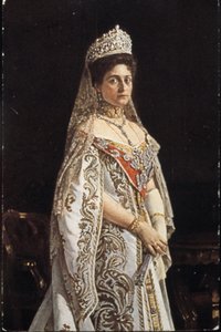 亚历山德拉-费奥多罗夫娜女沙皇（1872-1918 年）。 作者 未知艺术家