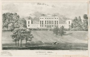 Uttoxeter-Doveridge Hall：版画，nd [c 1839] 作者 不明