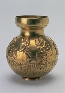 描绘斯基泰勇士的容器，来自波斯坦王国的希腊作品，公元前4世纪下半叶（电子货币）。 作者 不明