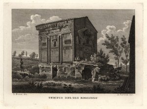 罗马Tempio del Dio Redicolo的Caffarella公园内的Annia Regilla墓的废墟景观 作者 不明