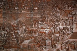 清迈，Wat Phra Doi Suthep。救济。泰国 作者 不明