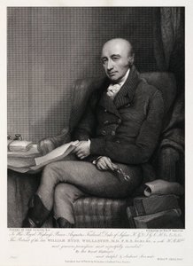 威廉·海德·沃拉斯顿 (William Hyde Wollaston)，英国化学家和冶金学家，1810 年代 作者 不明
